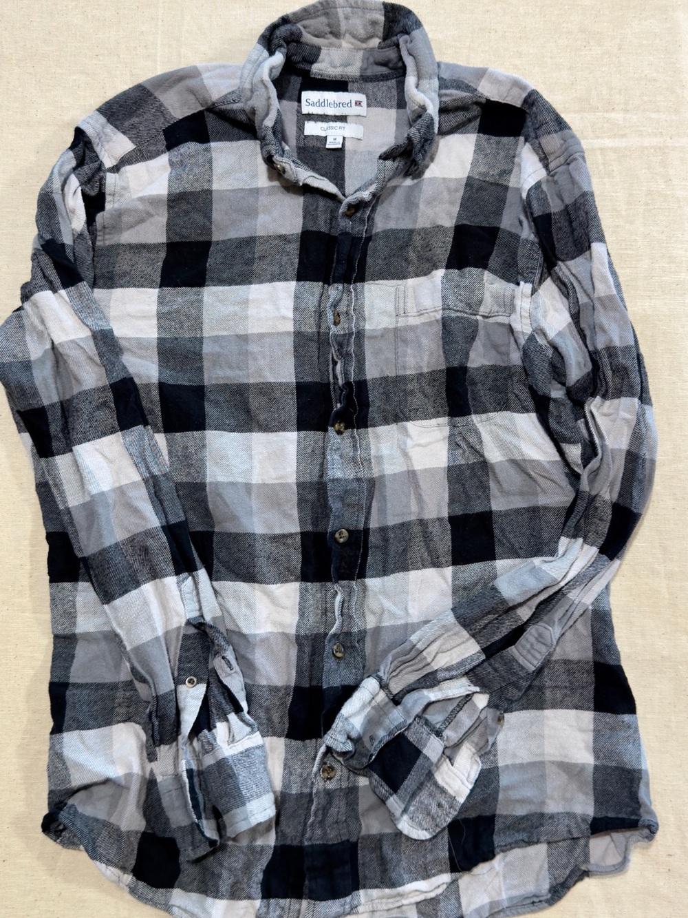 Saddlebred Men's Long Sleeve Plaid Button Down Shirt